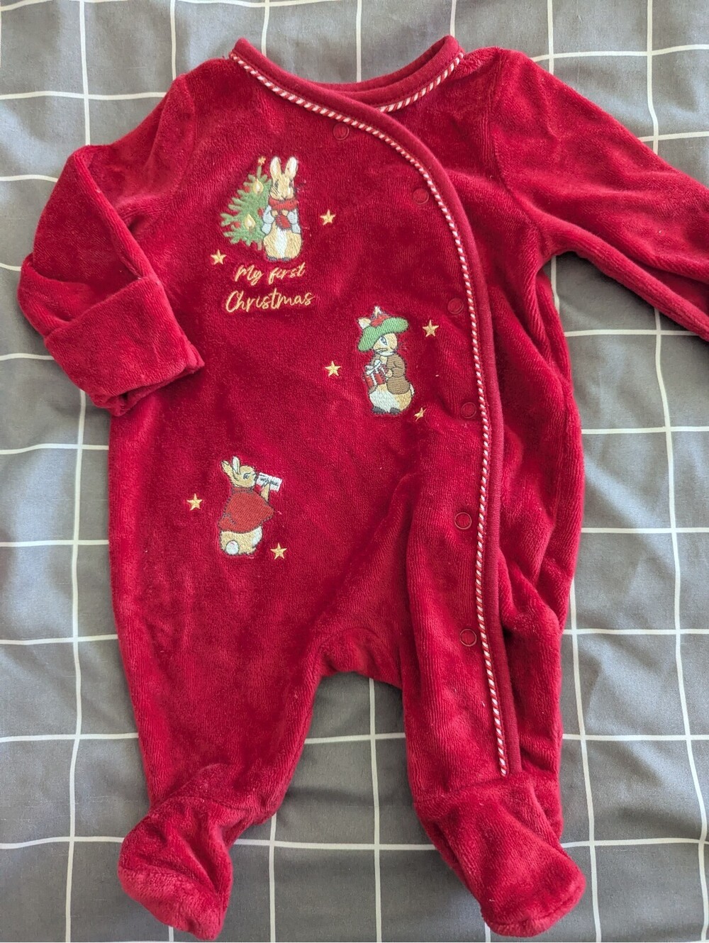 Tu Peter Rabbit My First Christmas romper